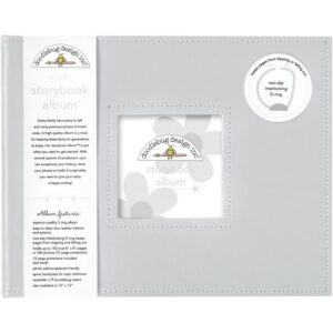 Doodlebug - Storybook Album 8"X8" - Grey