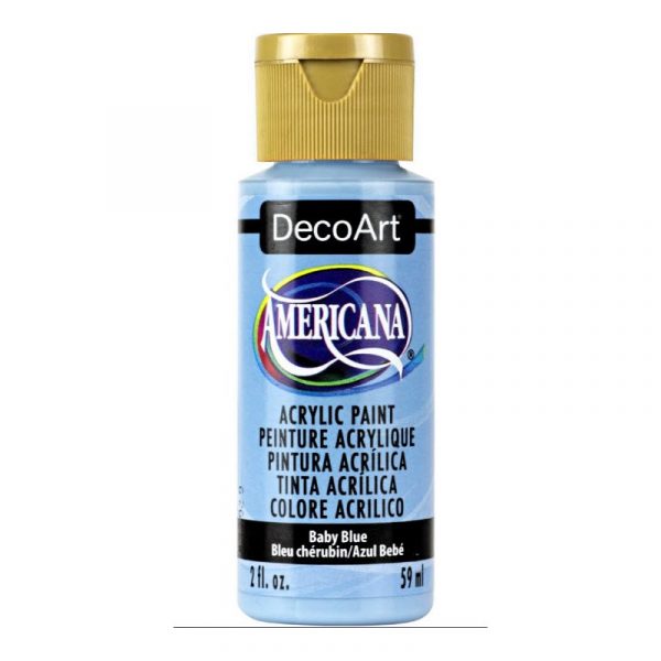 Americana Acrylic Paint 2oz - Baby Blue - Image 2