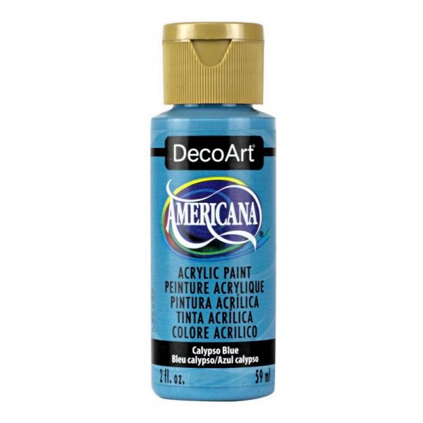 Americana Acrylic Paint 2oz - Calypso Blue - Image 2
