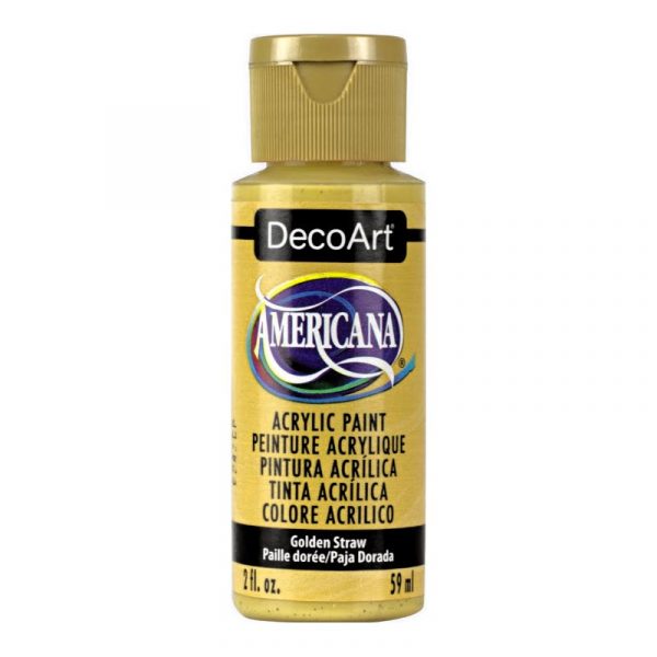 Americana Acrylic Paint 2oz - Golden Straw - Image 2