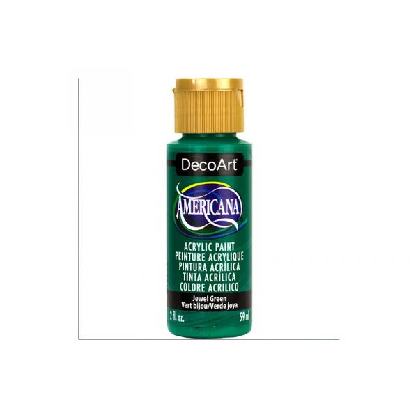Americana Acrylic Paint 2oz - Jewel Green - Image 2