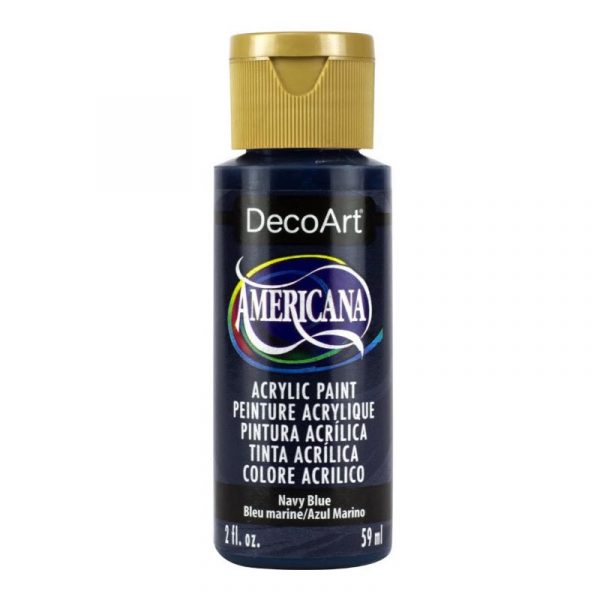 Americana Acrylic Paint 2oz - Navy Blue - Image 2
