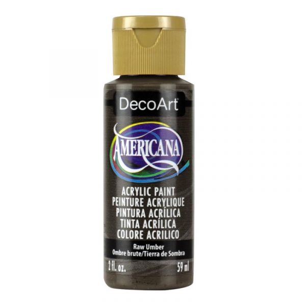 Americana Acrylic Paint 2oz - Raw Umber - Image 2
