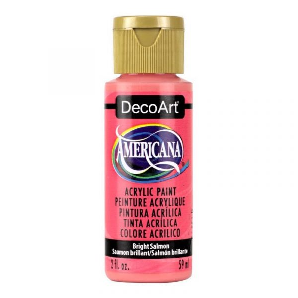 Americana Acrylic Paint 2oz - Bright Salmon - Image 2