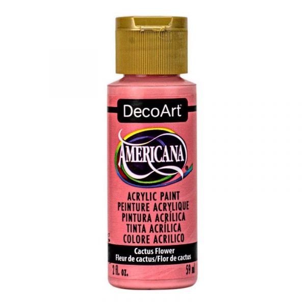 Americana Acrylic Paint 2oz - Cactus Flower - Image 2