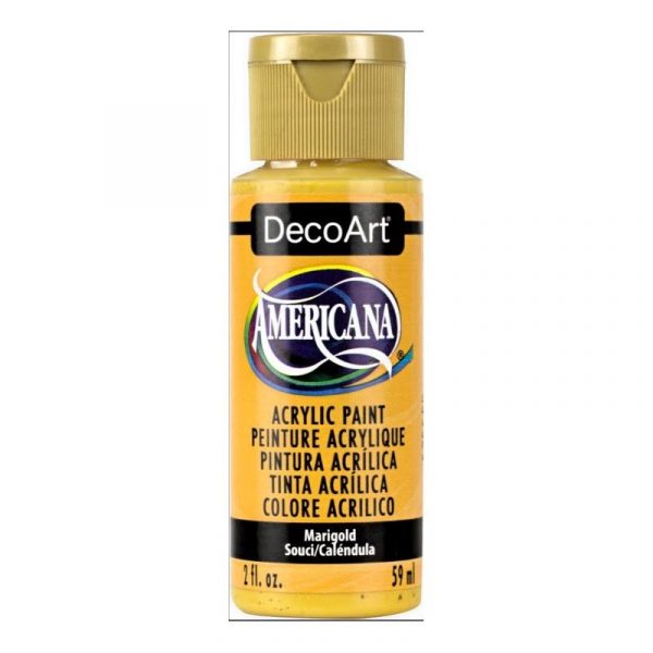 Americana Acrylic Paint 2oz - Marigold - Image 2