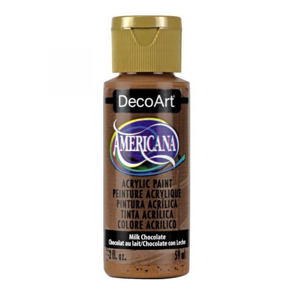 Americana Acrylic Paint 2oz - Milk Chocolate - Image 2