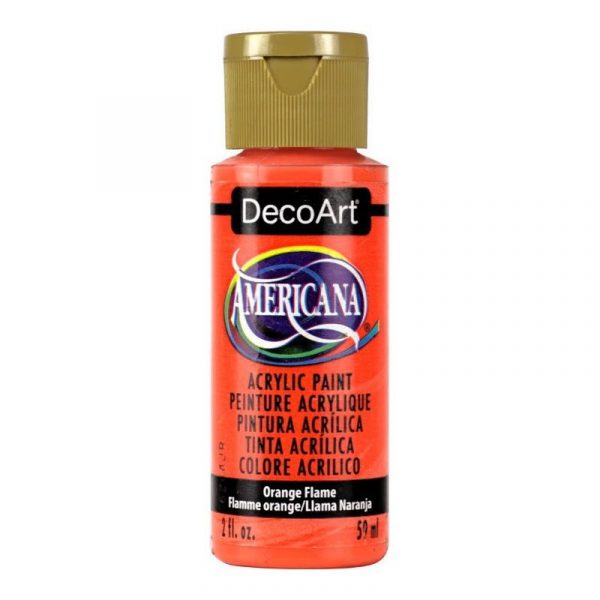 Americana Acrylic Paint 2oz - Orange Flame - Image 2