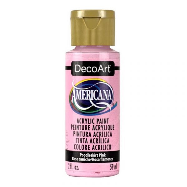 Americana Acrylic Paint 2oz - Poodleskirt Pink - Image 2