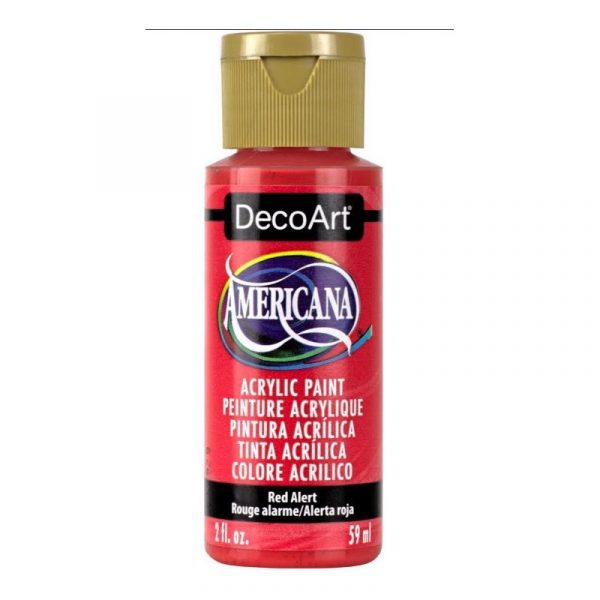 Americana Acrylic Paint 2oz - Red Alert - Image 2