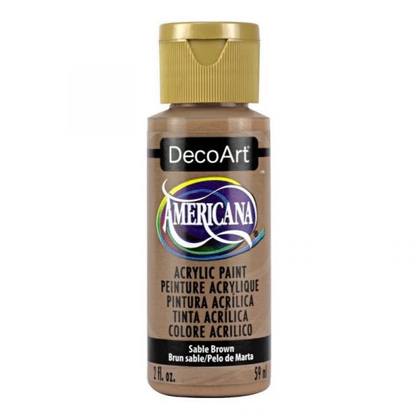 Americana Acrylic Paint 2oz - Sable Brown - Image 2