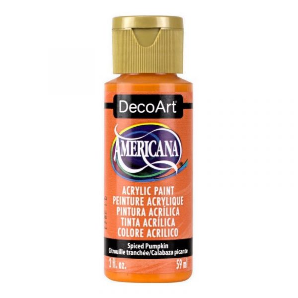 Americana Acrylic Paint 2oz - Spiced Pumpkin - Image 2