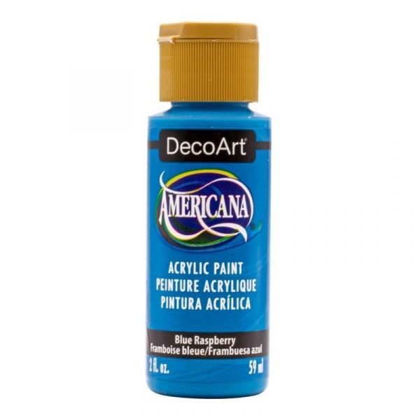 Americana Acrylic Paint 2oz - Blue Raspberry - Image 2