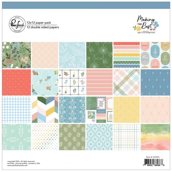 Pinkfresh - Making The Best Of It - 12x12 Paper Pack