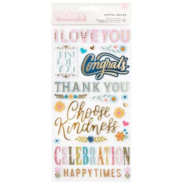 Pink Paislee - Joyful Notes - Phrase Thickers