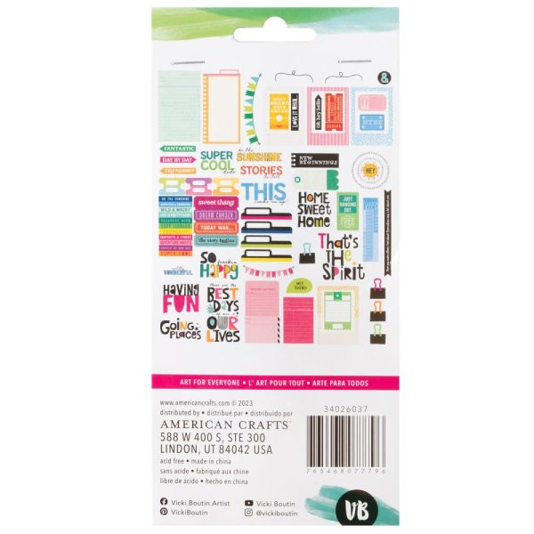 Vicki Boutin - Bold and Bright - Ephemera Pack, Journalling - Image 3
