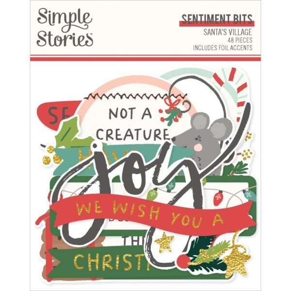 Simple Stories - Santa's Village - Sentiment Bits