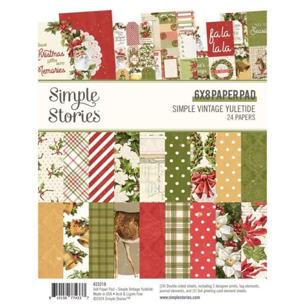 Simple Stories - Vintage Yuletide - 6x8" Pad