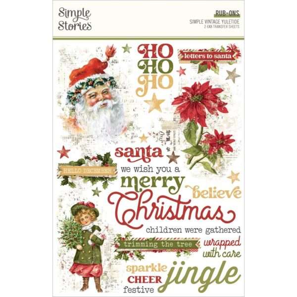 Simple Stories - Vintage Yuletide - Rub-Ons