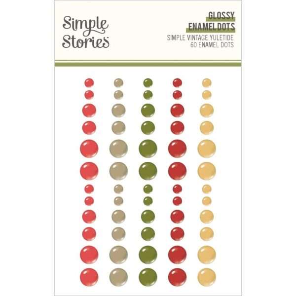 Simple Stories - Vintage Yuletide - Glossy Enamel Dots