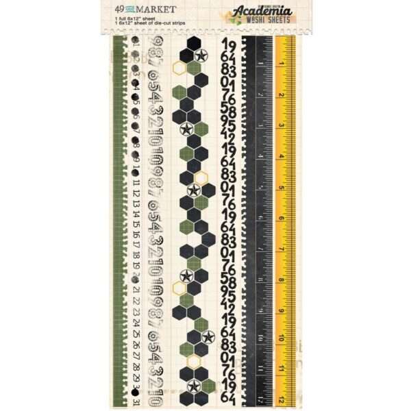 49 & Market - Academia - Washi Tape Sheet Set