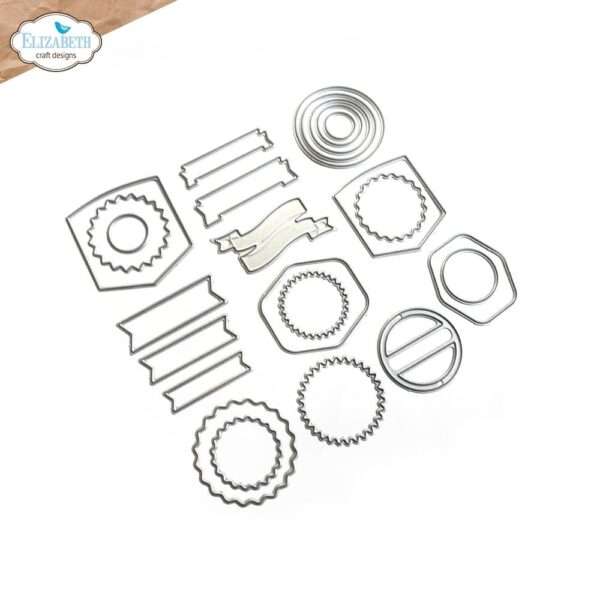 Elizabeth Craft Die Set - Circles, Banners & Ribbons - Image 2