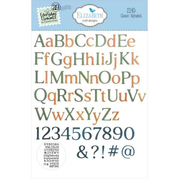 Elizabeth Craft Die Set - Classic Alphabet