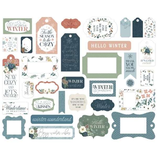 Carta Bella - Winter Wonderland - Ephemera Pack, Frames & Tags - Image 2