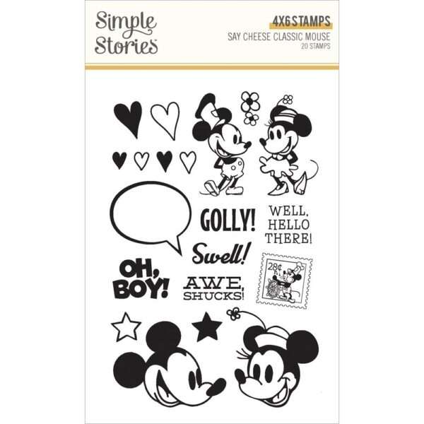 Simple Stories - Classic Mouse - Clear Stamps