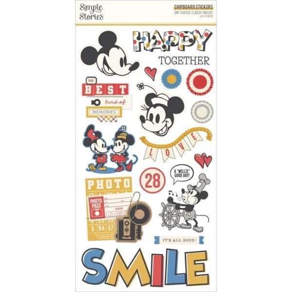 Simple Stories - Classic Mouse - Chipboard Stickers