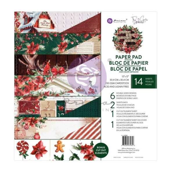 Prima - From The North Pole - 12x12" Paper Pad