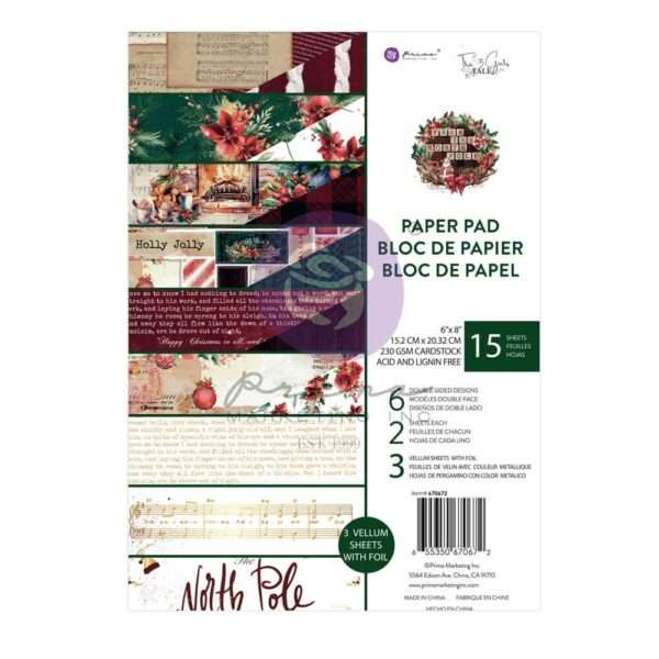 Prima - From The North Pole - 6x8" Double-Sided Paper Pad