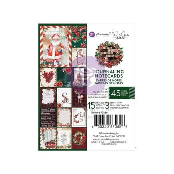 Prima - From The North Pole - 3x4" Journal Card Pack
