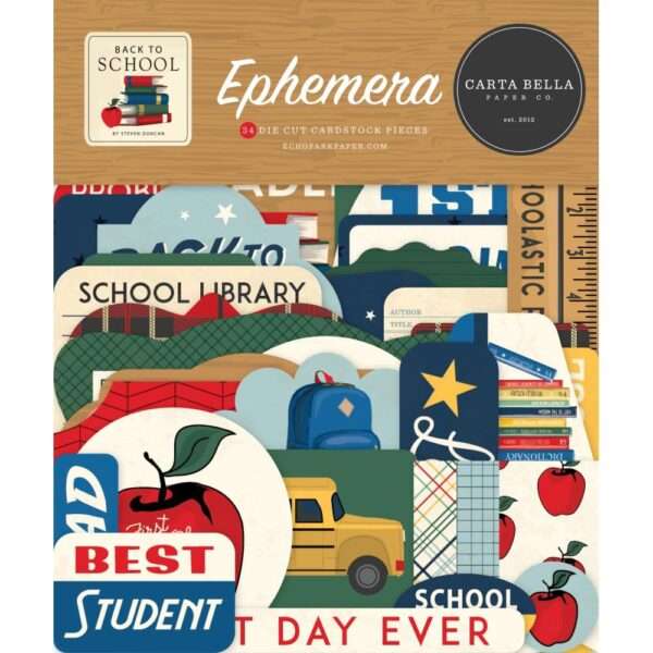 Carta Bella - Back To School - Ephemera Pack, Icons