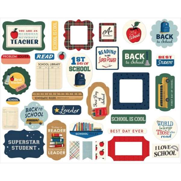Carta Bella - Back To School - Ephemera Pack, Icons - Image 2