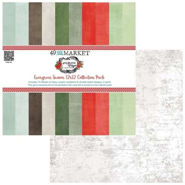 49 & Market - Evergreen Season - Collection Pack 12x12", Solids - Image 2