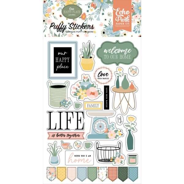 Echo Park - Our Happy Place - Puffy Stickers