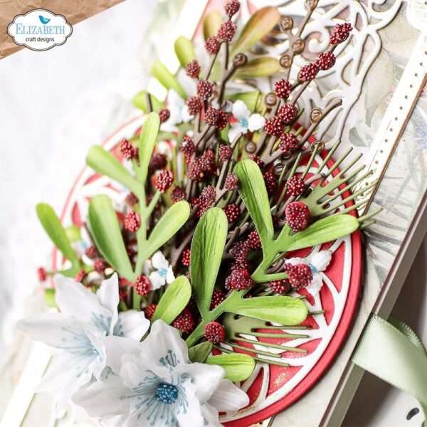 Elizabeth Craft Die Set - Holly Greenery - Image 3