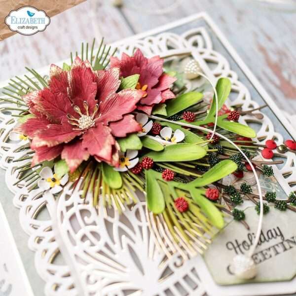 Elizabeth Craft Die Set - Holly Greenery - Image 4