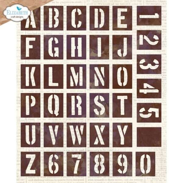 Elizabeth Craft Die Set - Stencil Alphabet - Image 2