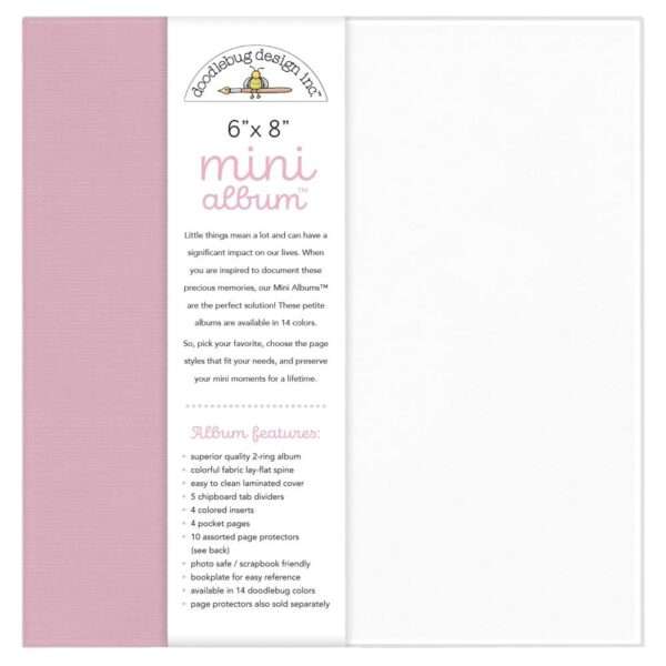 Doodlebug Mini Album 6"X8" - Cupcake