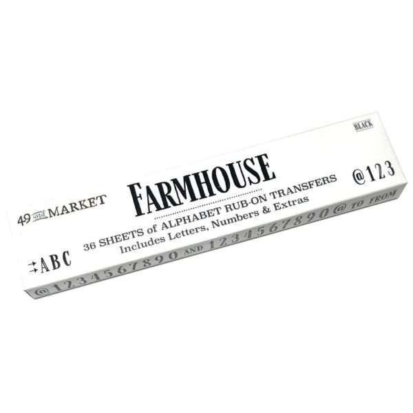 49 & Market Alphabet Rub-Ons - Farmhouse