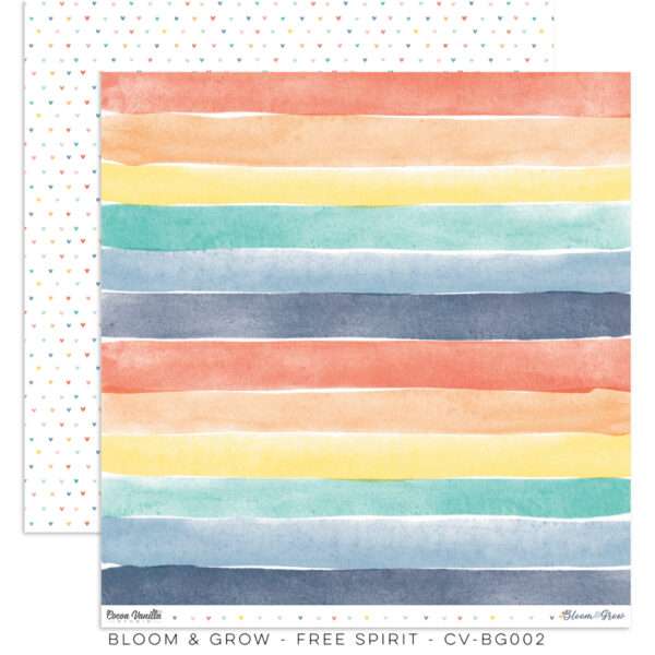 Cocoa Vanilla - Bloom and Grow - Cardstock, Free Spirit