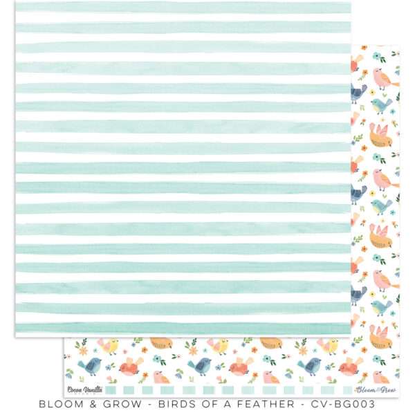 Cocoa Vanilla - Bloom and Grow - Cardstock, Birds Of A Feather - Image 2