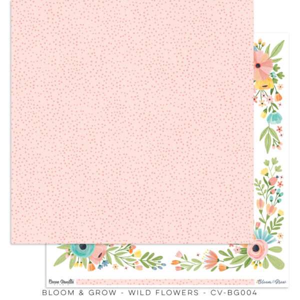Cocoa Vanilla - Bloom and Grow - Cardstock, Wild Flowers - Image 2