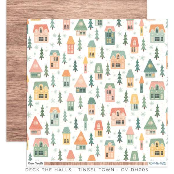 Cocoa Vanilla - Deck The Halls - Cardstock, Tinsel Town