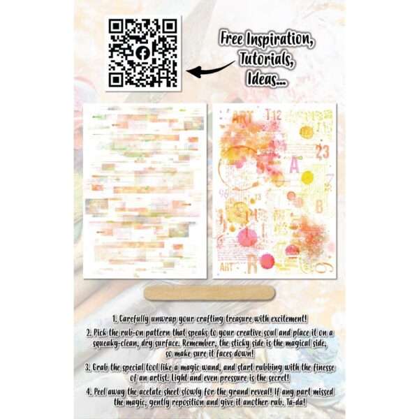 AALL & Create - A5 Rub-Ons - Pastel Vibes - Image 2