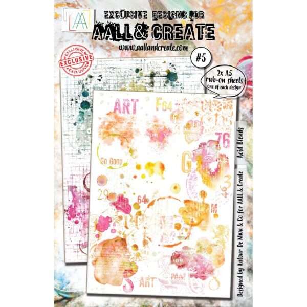 AALL & Create - A5 Rub-Ons - Acid Blends
