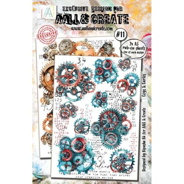 AALL & Create - A5 Rub-Ons - Cogs & Curios