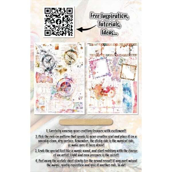 AALL & Create - A5 Rub-Ons - Directional Strokes - Image 2